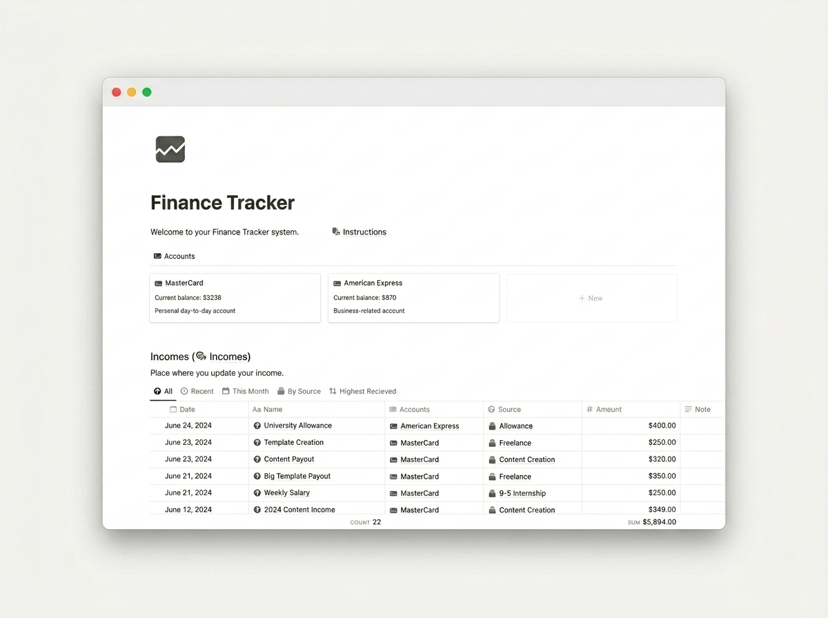 Personal Finance Dashboard