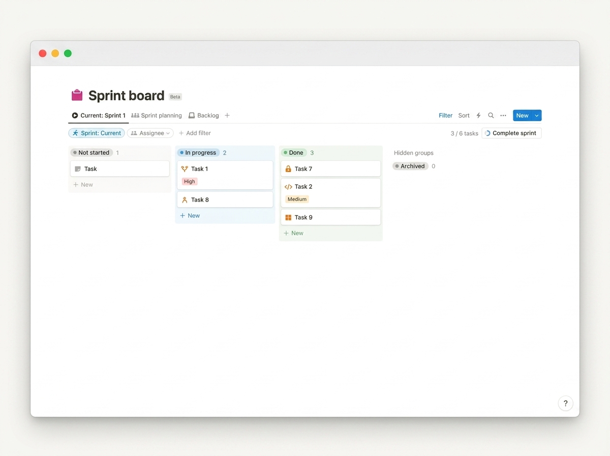Sprint Planner Workspace